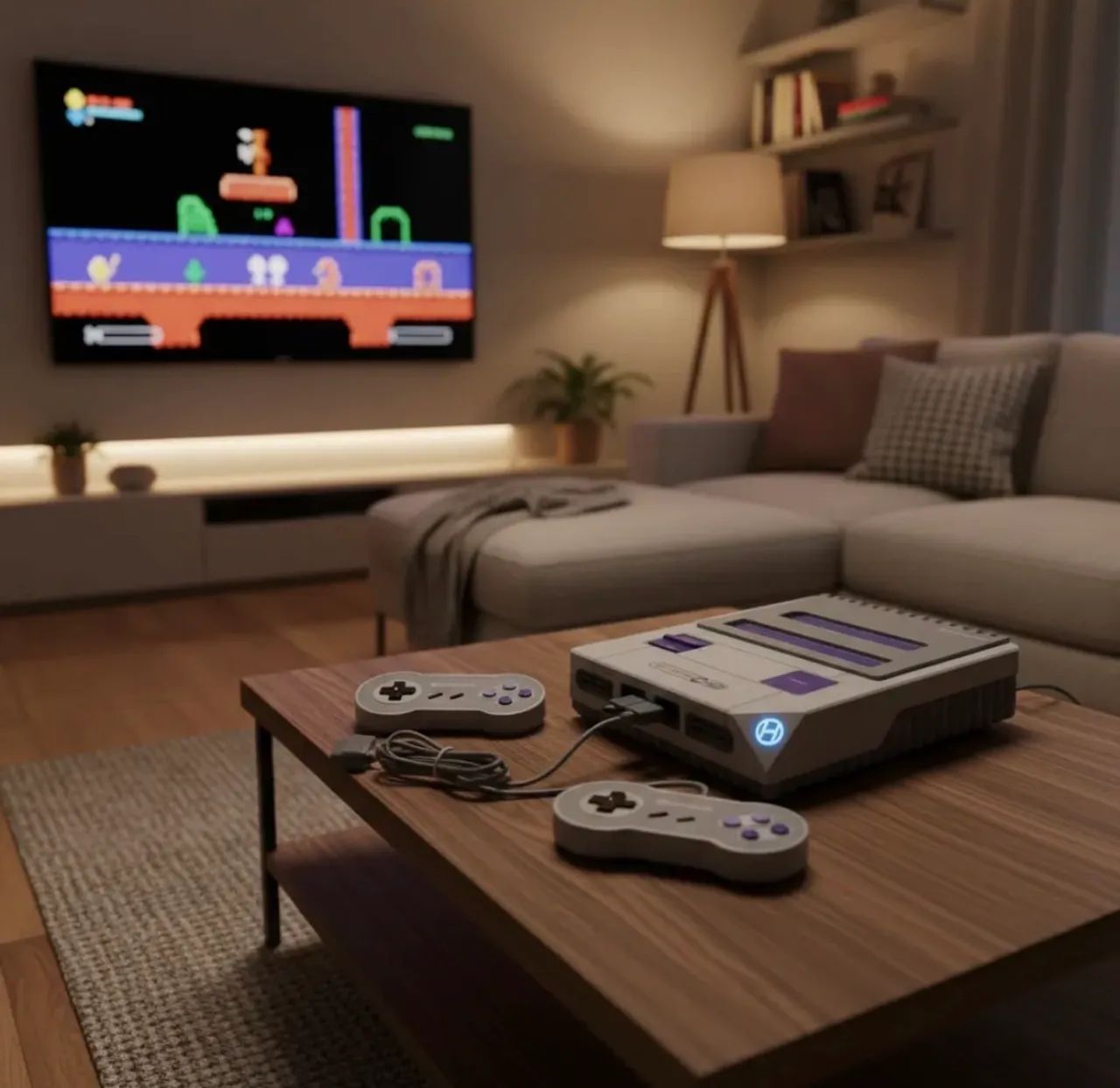 Super Nintendo retrô 2 em 1  - Foto 4