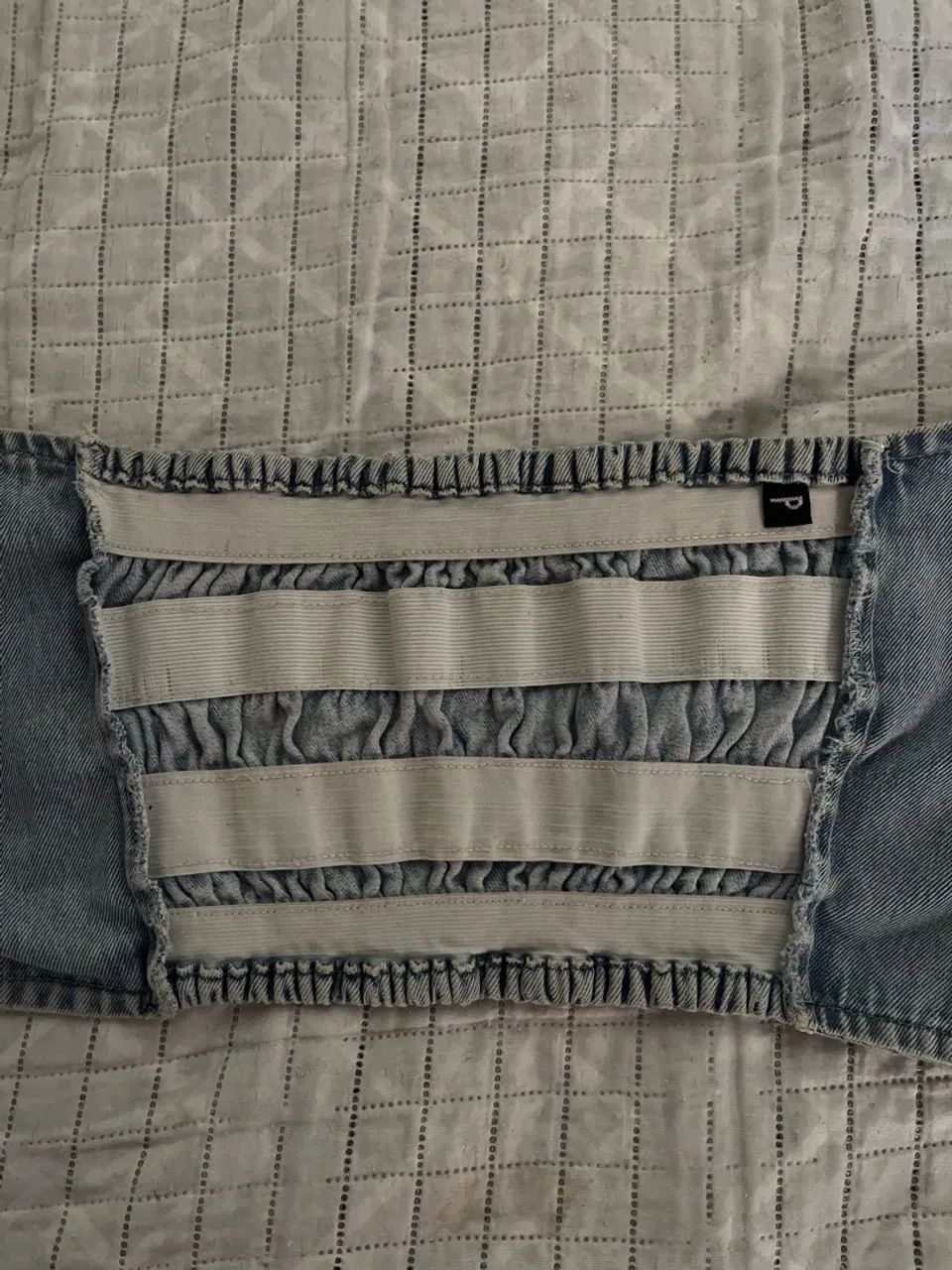 ? Corset / Top Cai-Cai em Jeans - Estado Impecável! ? - Foto 2