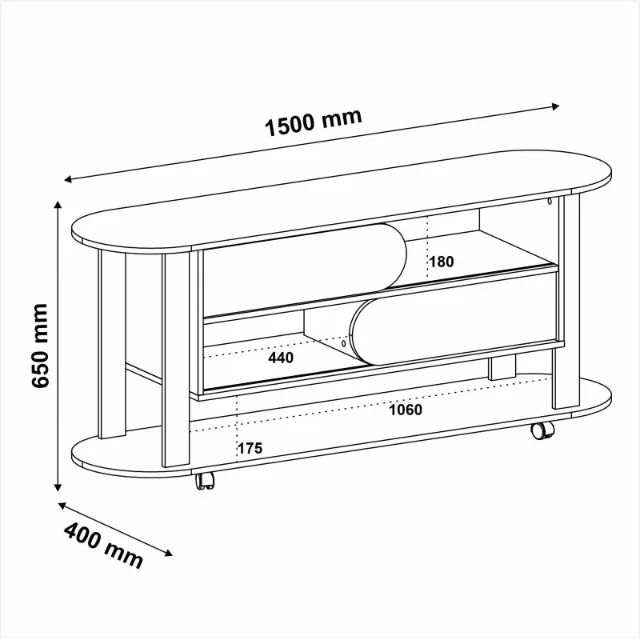 PROMOÇÃO Rack para Tv até 60 polegadas NOVO Rack Cedro - Foto 2
