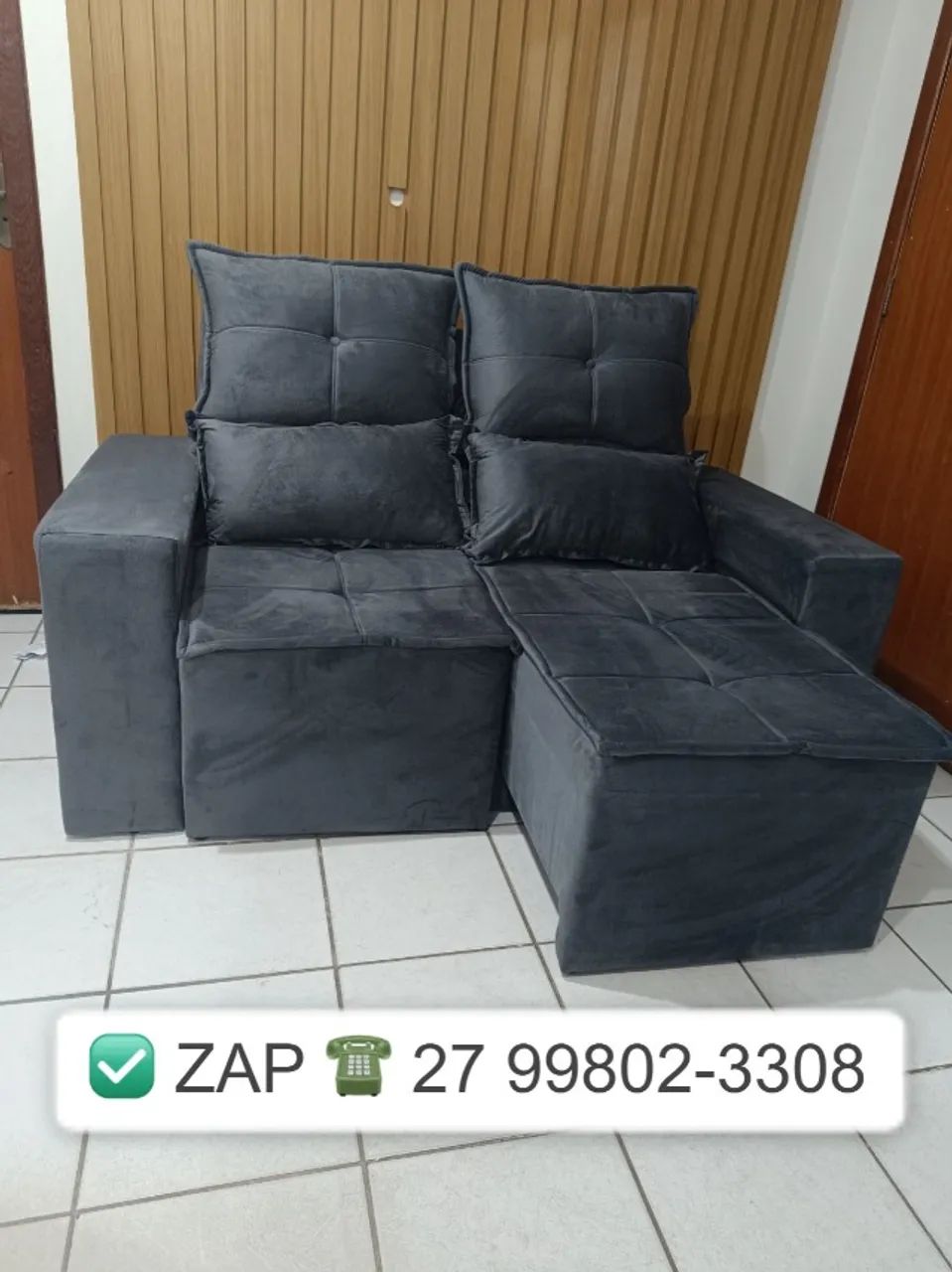 .Sofa retratil 1,60M - varias cores