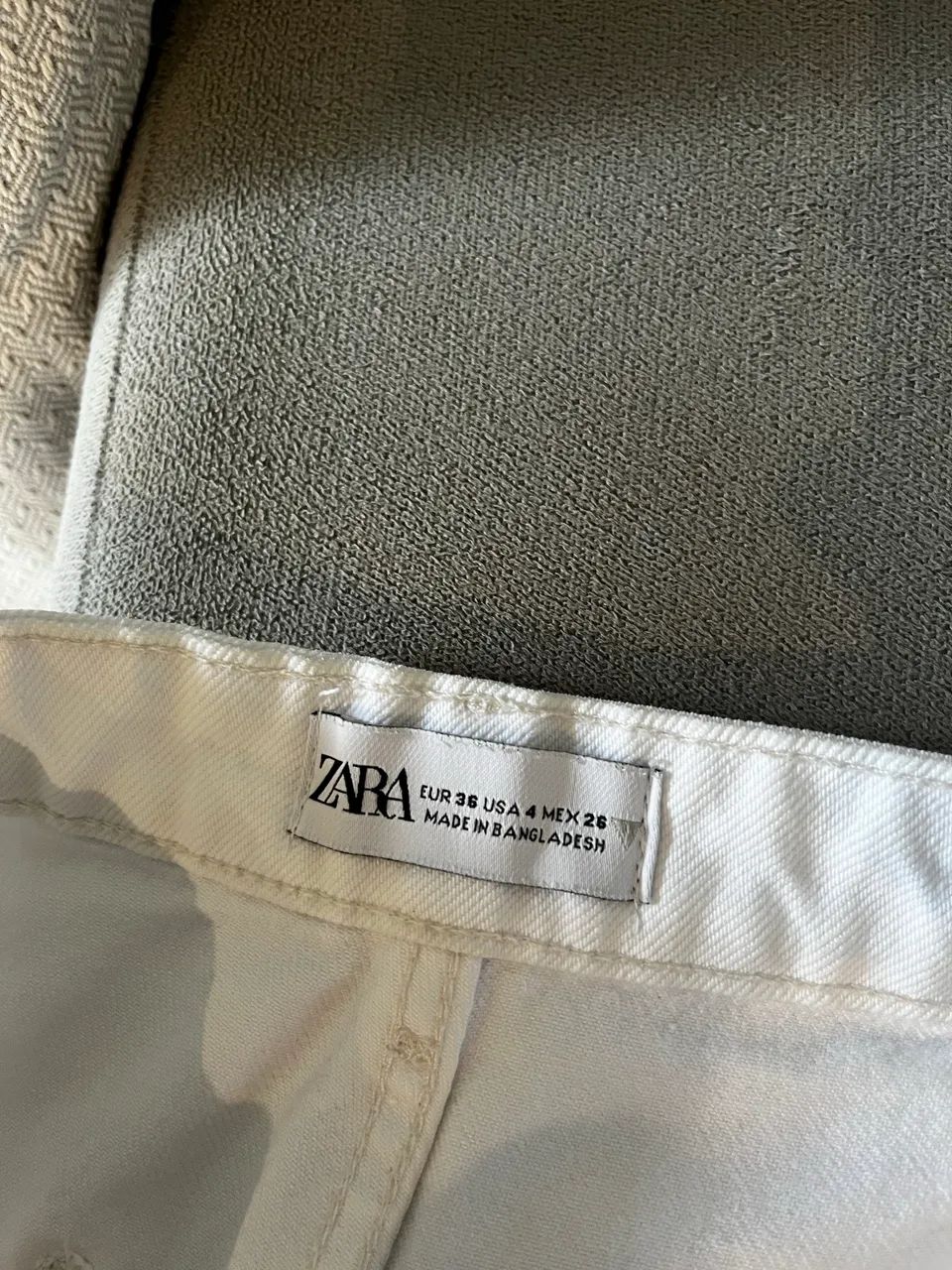 Calca jeans branca Zara - Foto 4