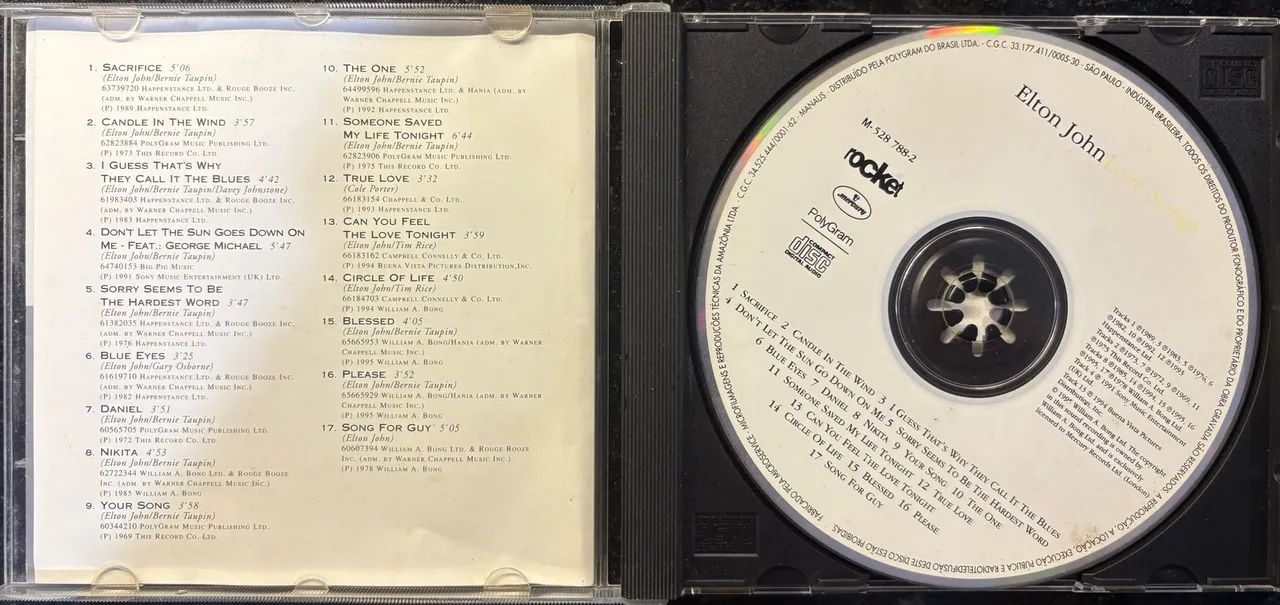CD Elton John: Love Songs - Foto 3