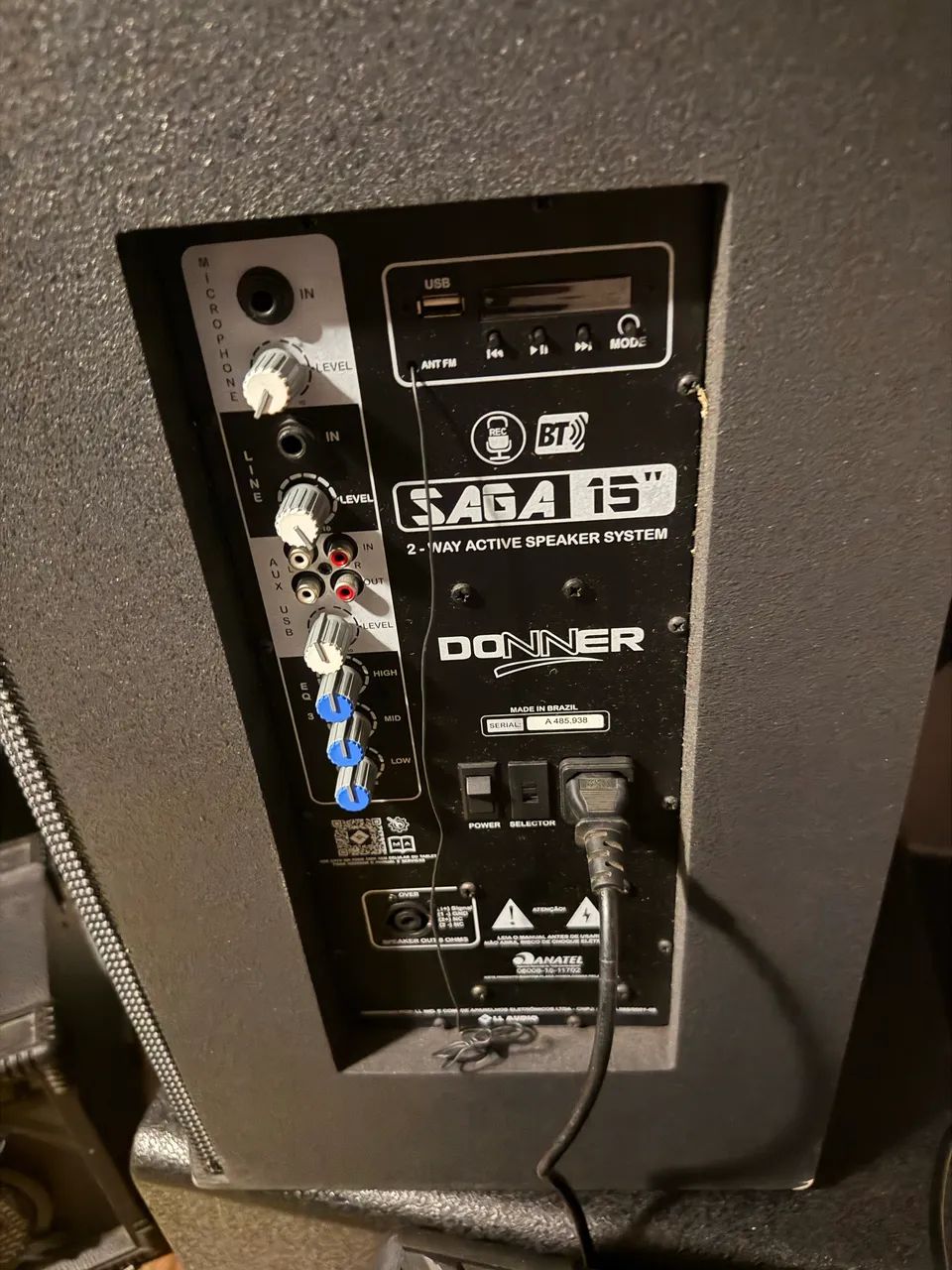 Caixas de som ativas dooner saga 15 polegadas