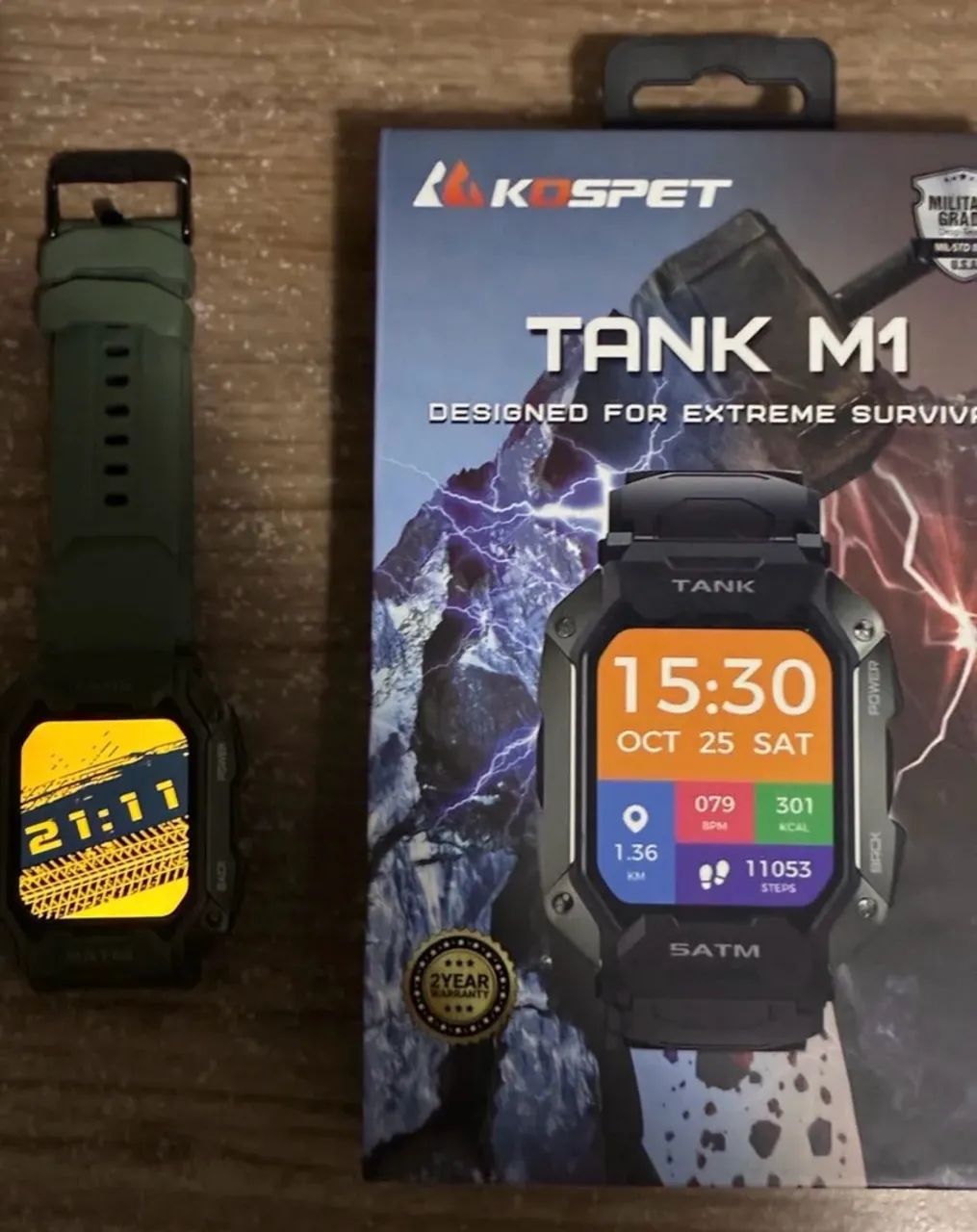 Smartwatch Militar Tank M1