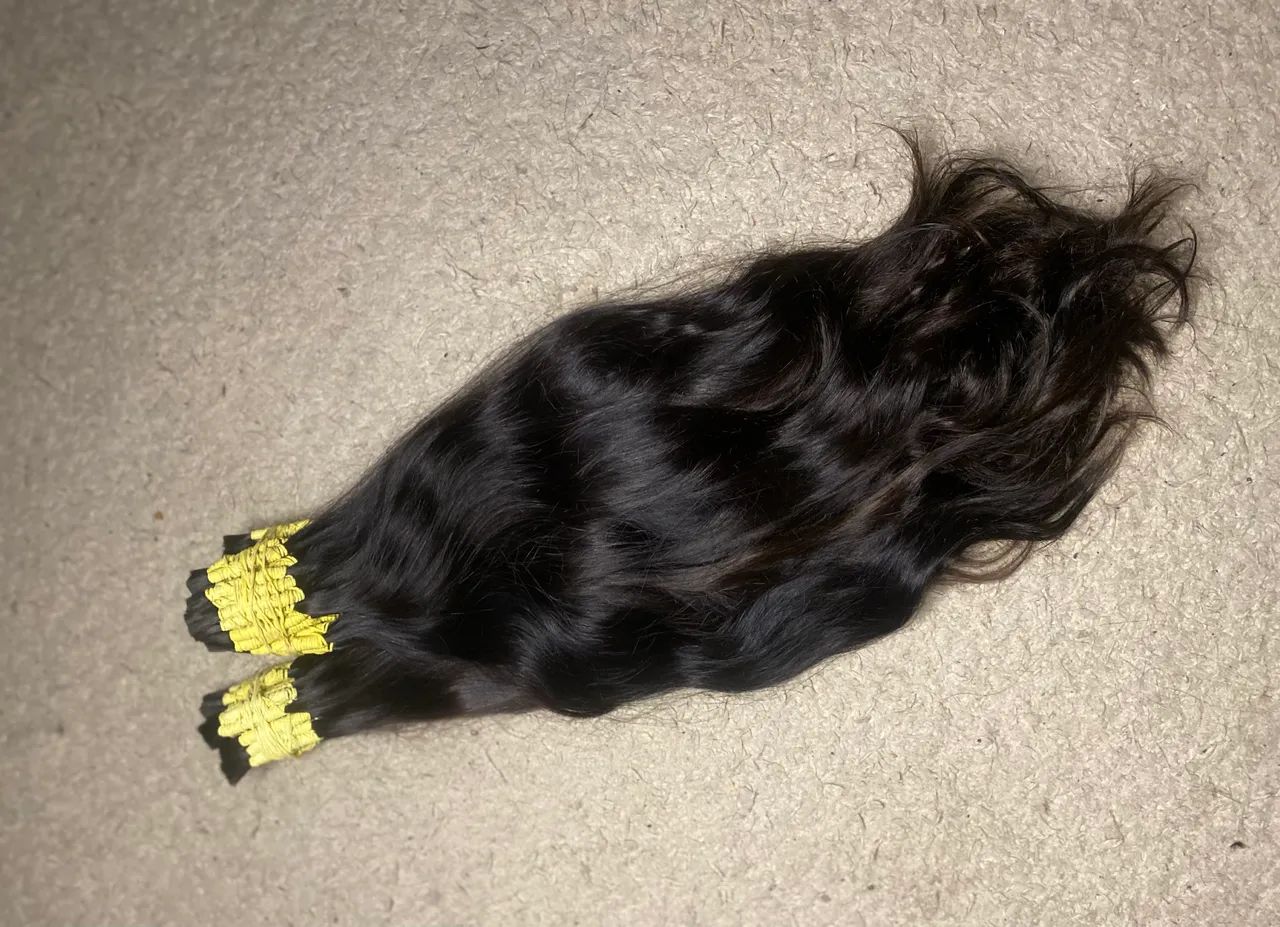 Cabelo Brasileiro do sul 1kg - 60cm - castanho médio 