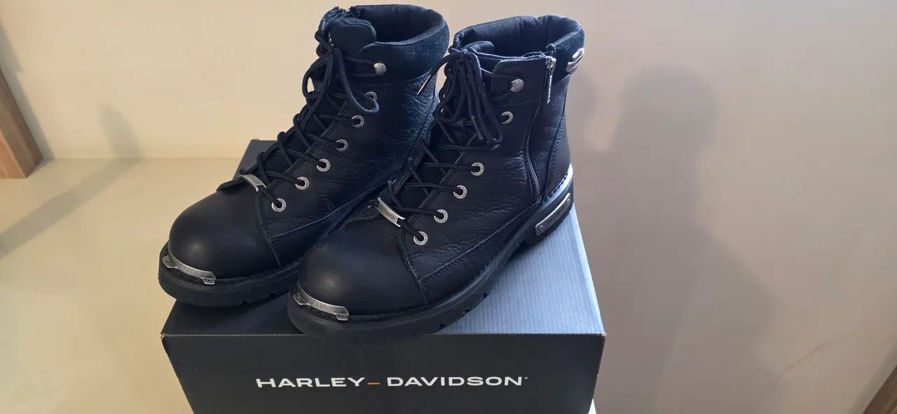 Bota de couro Harley Davidson 43 - Foto 4