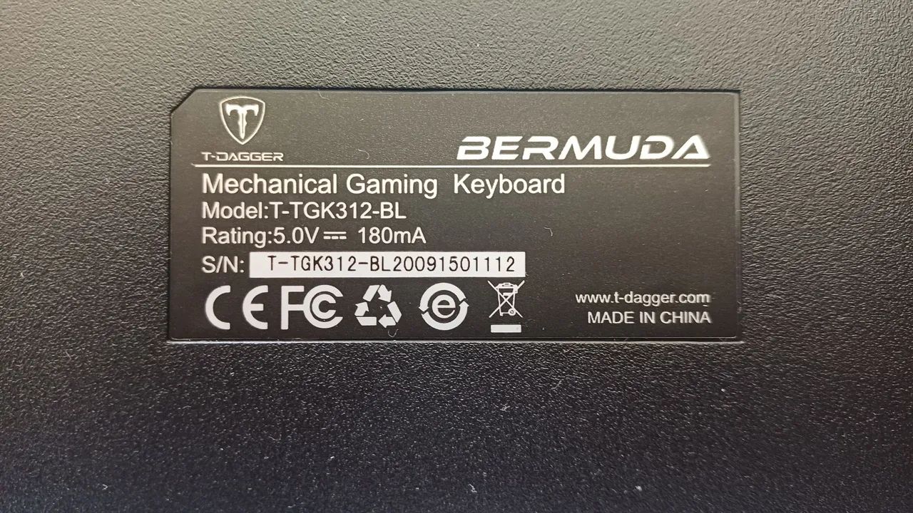 Teclado mecânico BERMUDA TGK