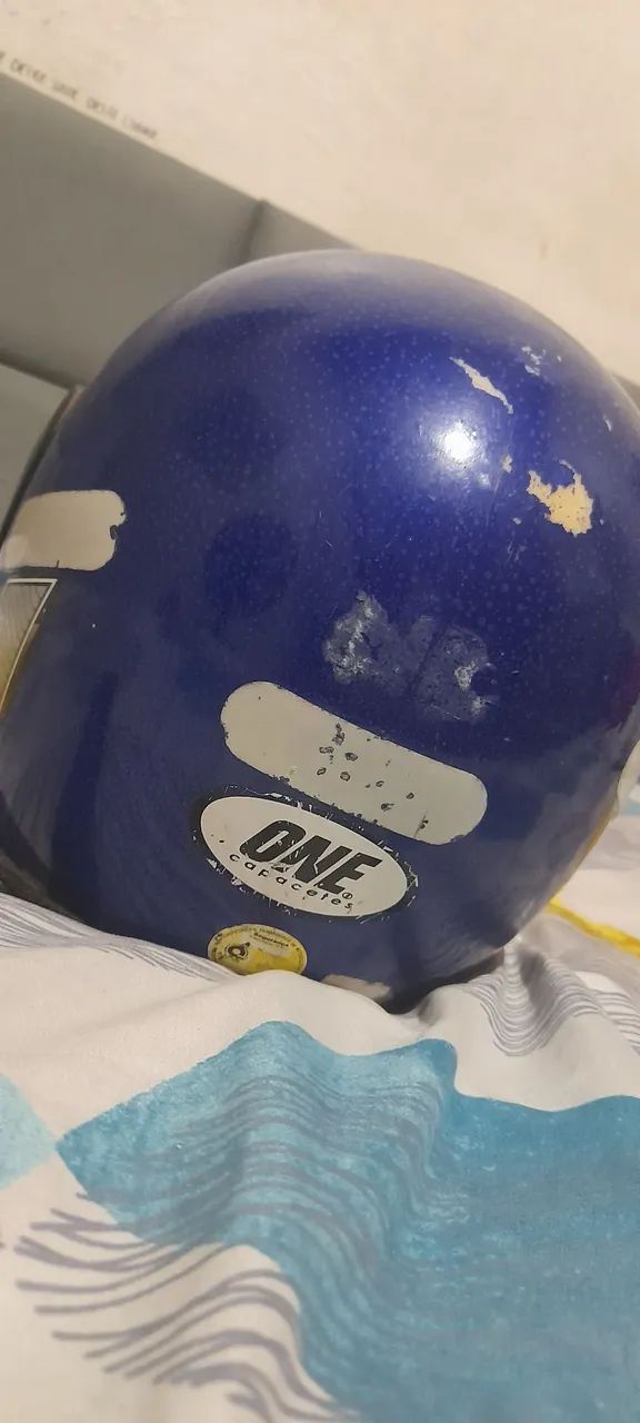 Capacete ONE Azul Tamanho G - Com Viseira e Inmetro - Foto 3