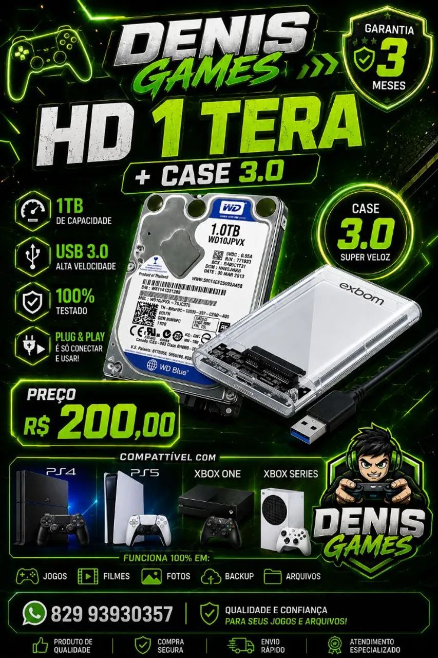 Hd externo 1 tera 