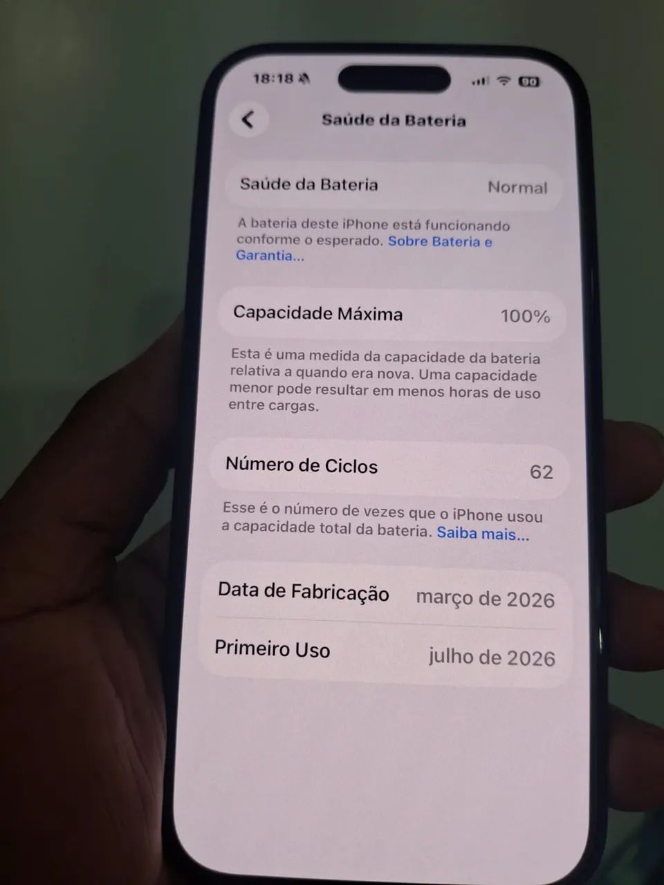iPhone 16 - 128GB novinho - Foto 4