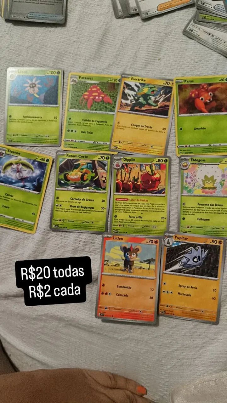 20 Cartas Pokemon