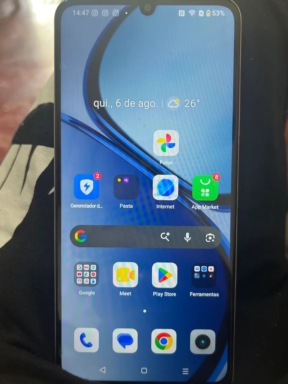 Celular pouco tempo de uso 