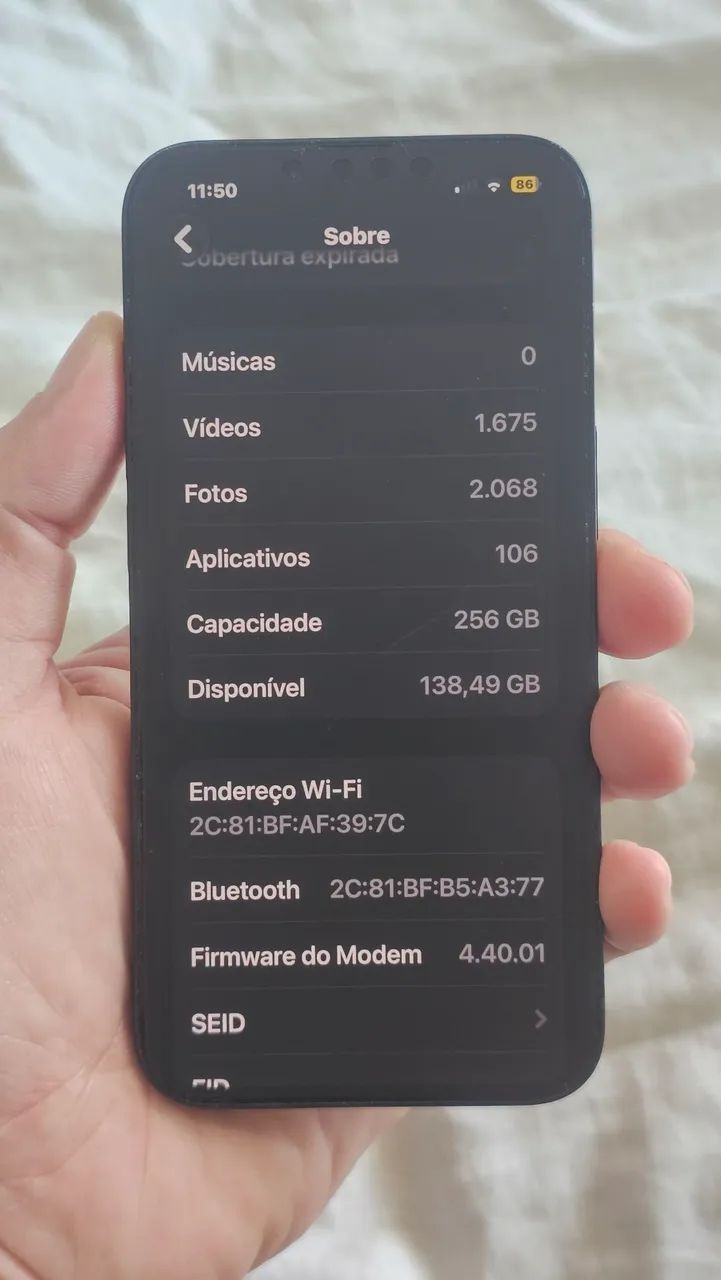 IPHONE 14 256GB, bateria 87% - Celulares e Smartphones