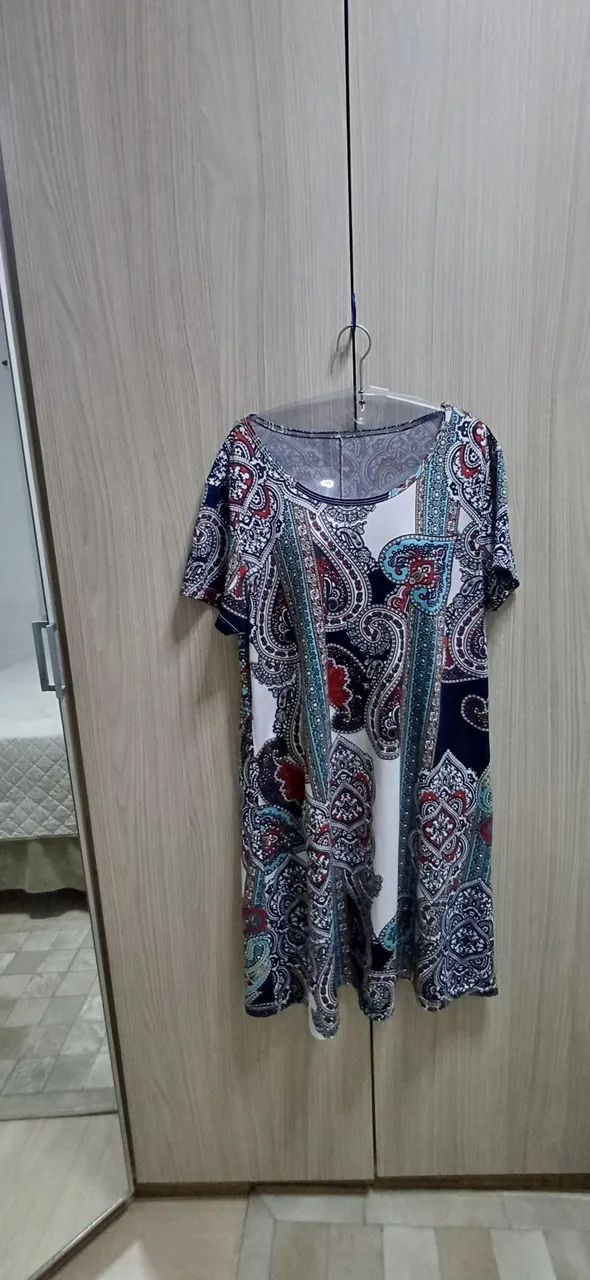 Vestido curto GG