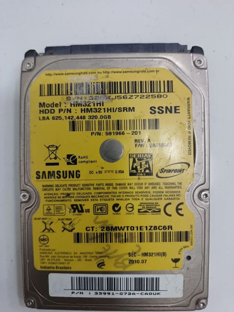Hd Samsung 320gb 2.5 notebook - Foto 3