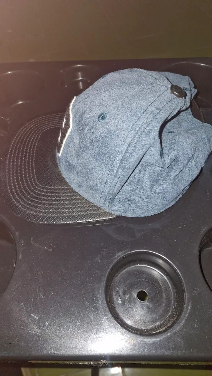 Boné Aba Reta Snapback Azul Letra B  - Foto 2