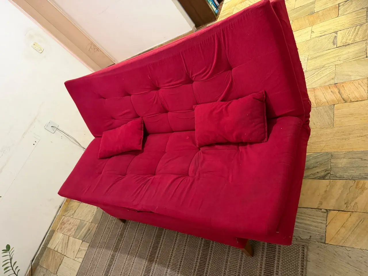 Sofá Cama Vermelho 
