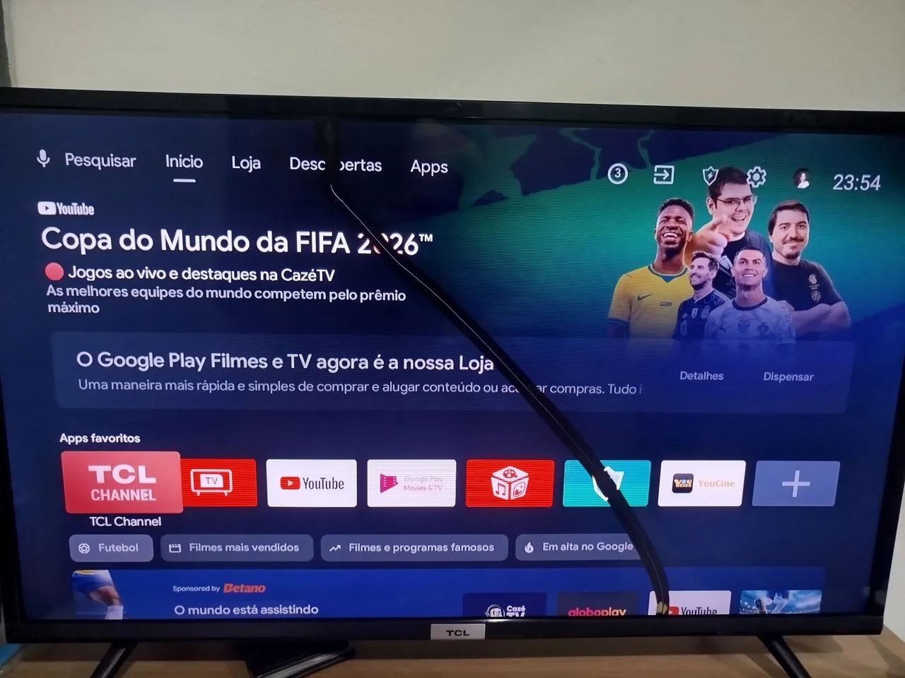 TV TCL 32" com tela trincada - Foto 2