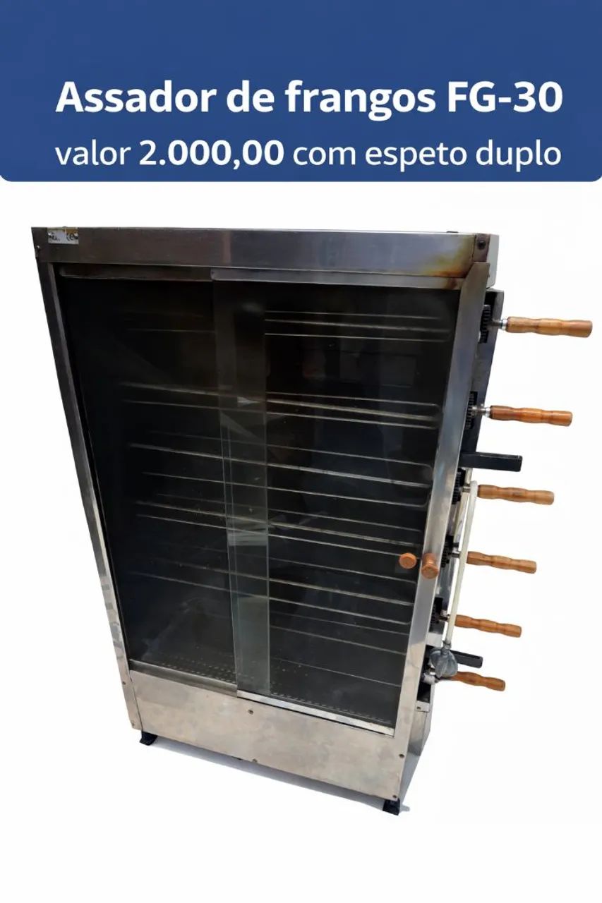 Assador de Frangos FG-30 - Espeto Duplo