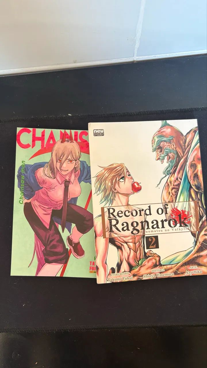 MANGÁS CHAINSAW MAN E RECORD OF RAGNAROK - Foto 2