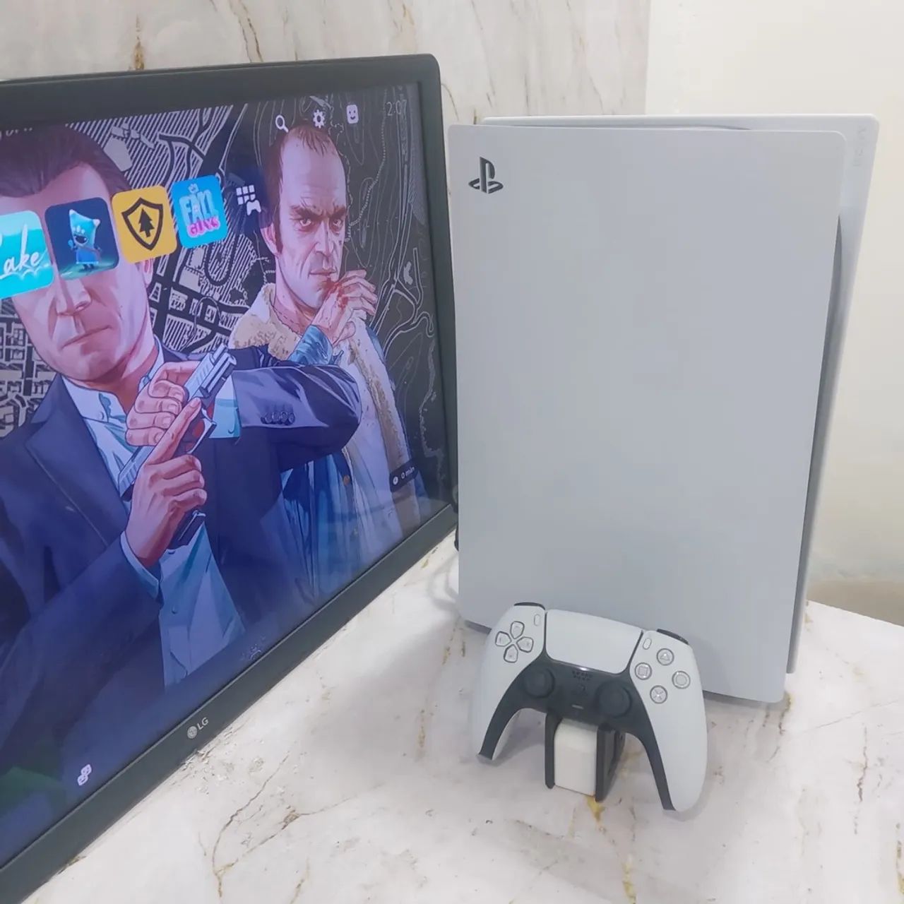 PS5 FAT COM LEITOR DE DISCO IMPECÁVEL  - Foto 2