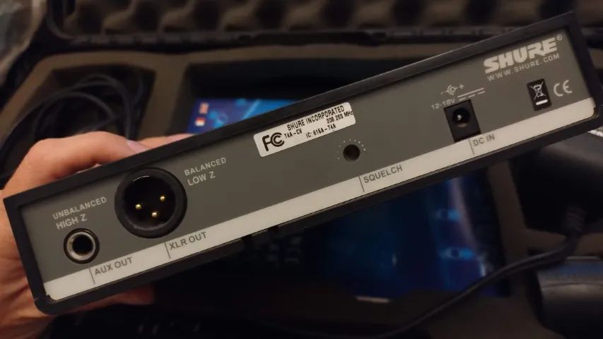 Microfone SHURE sem fio PG58 (VHF)  - Foto 3