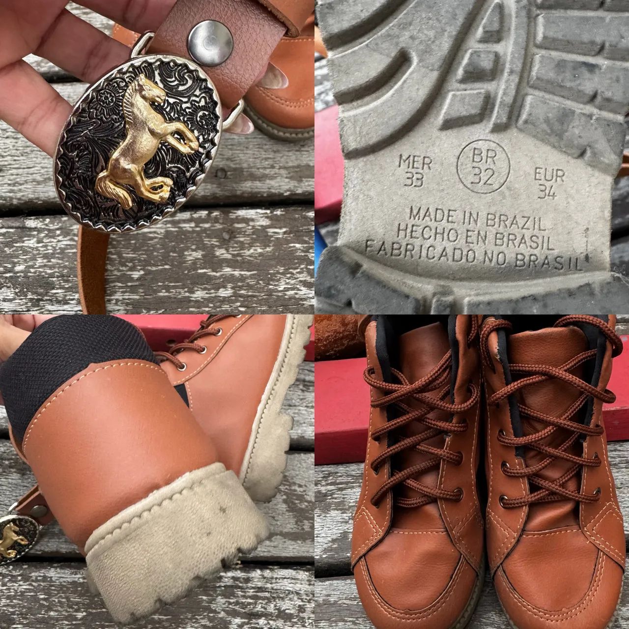 Bota 32 + cinto cowboy  - Foto 4