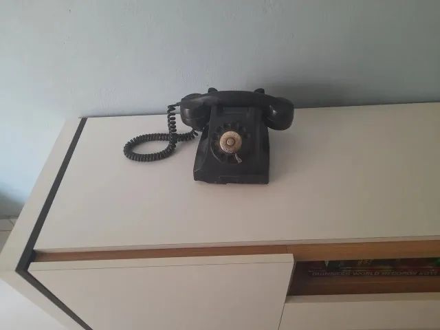 Antigo e clássico telefone de baquelite Ericson fabricado na década de 40/50 - Foto 4