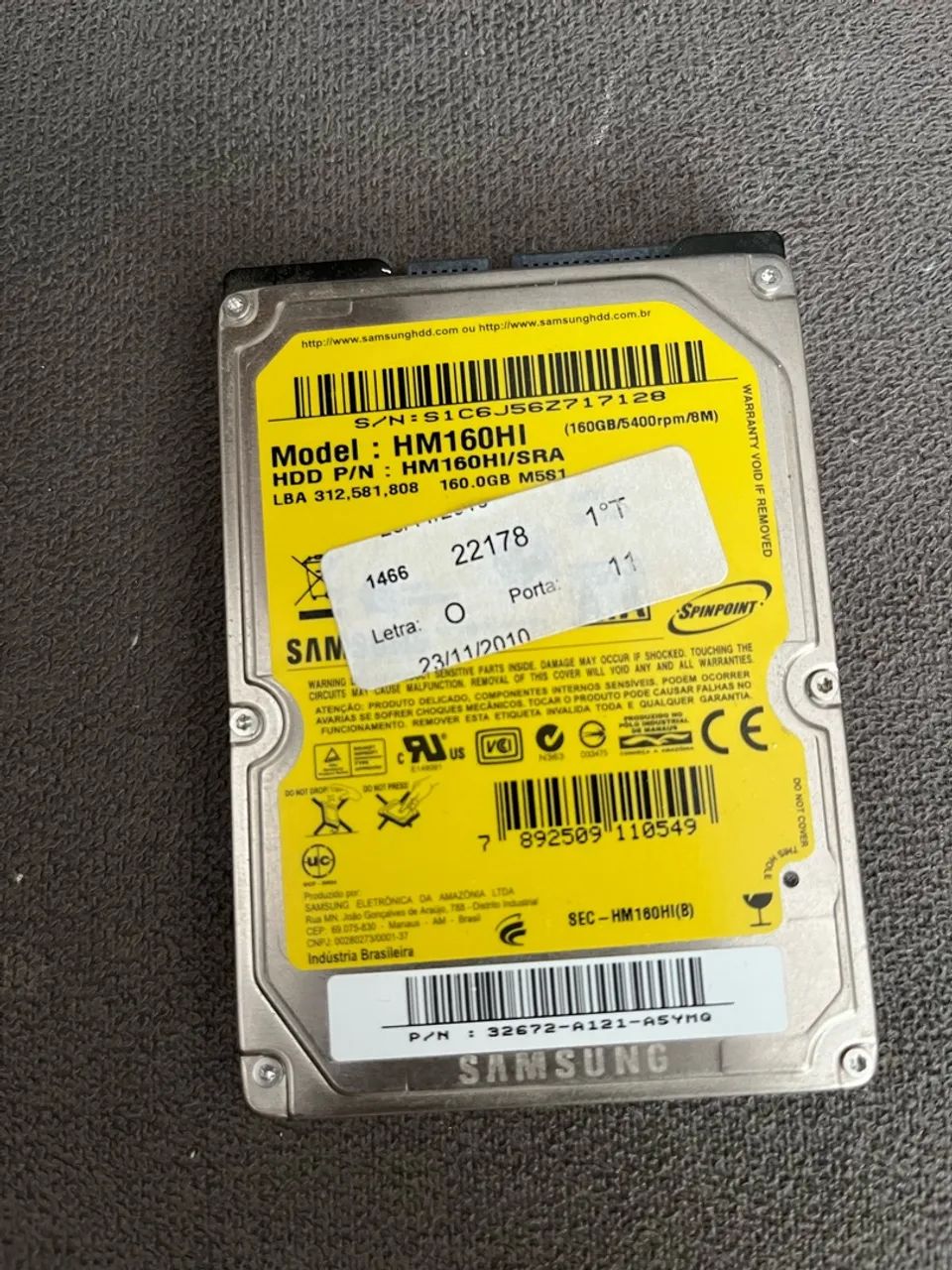HD de 160gb preço negociável 