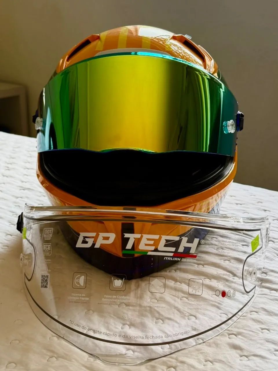 Capacete gp tech tamanho-58 - Foto 2