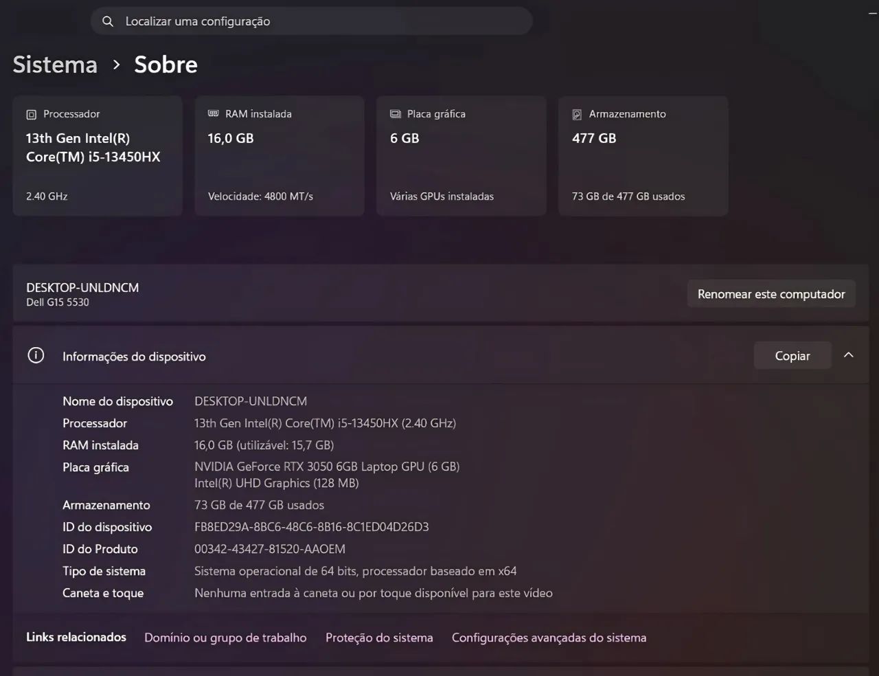Notebook Gamer Dell G15 5530 - Foto 2