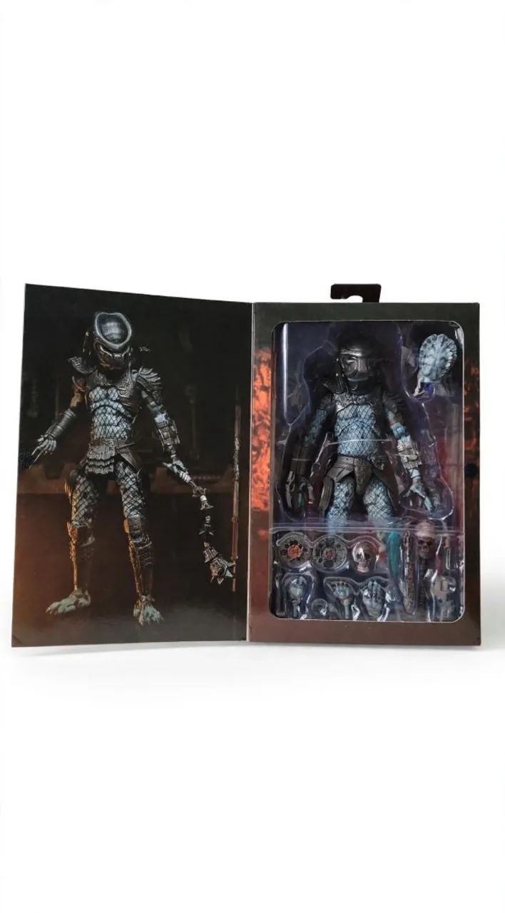 Boneco predador Action Figure Predator Warrior Ultimate NECA 18cm Original com Acessórios - Foto 2