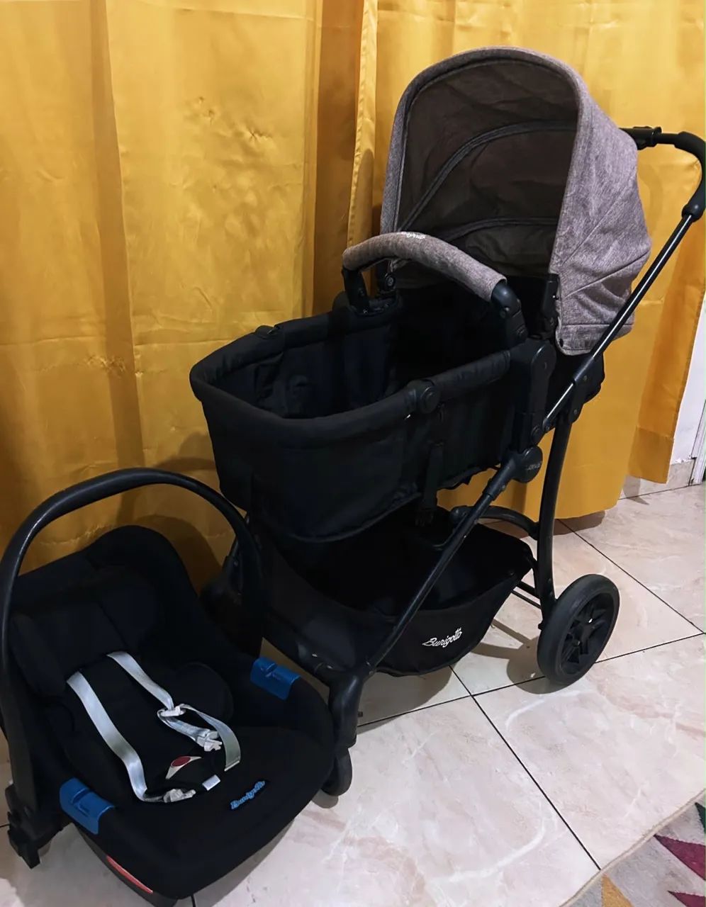 CARRINHO MOISÉS + BEBÊ CONFORTO DA BURIGOTTO