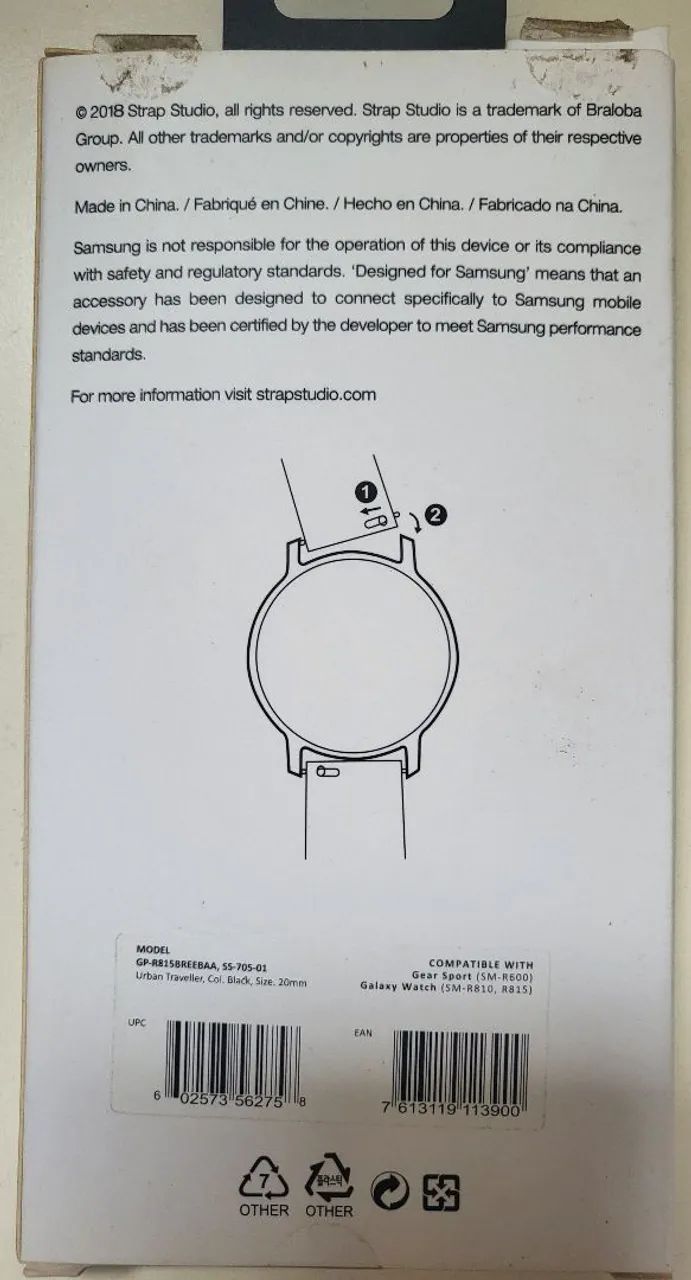 Pulseira para Galaxy watch 20mm - Foto 3