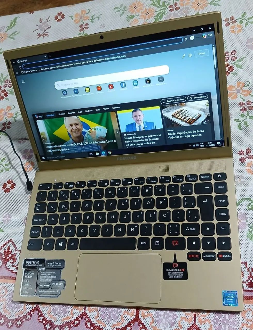 Notebook Zerado / 4GB RAM - Foto 5
