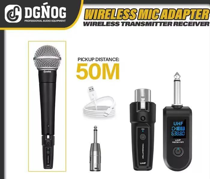 Transmissor receptor wireless para microfone 