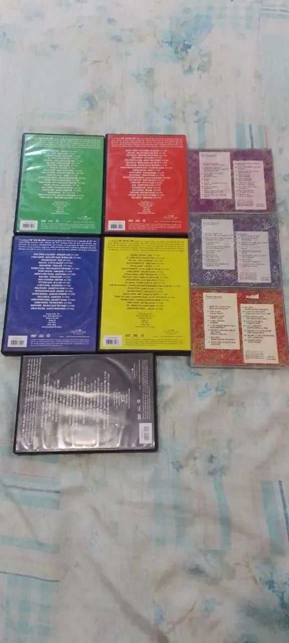 Coleção de cds e dvds anos 80 pop internacional 