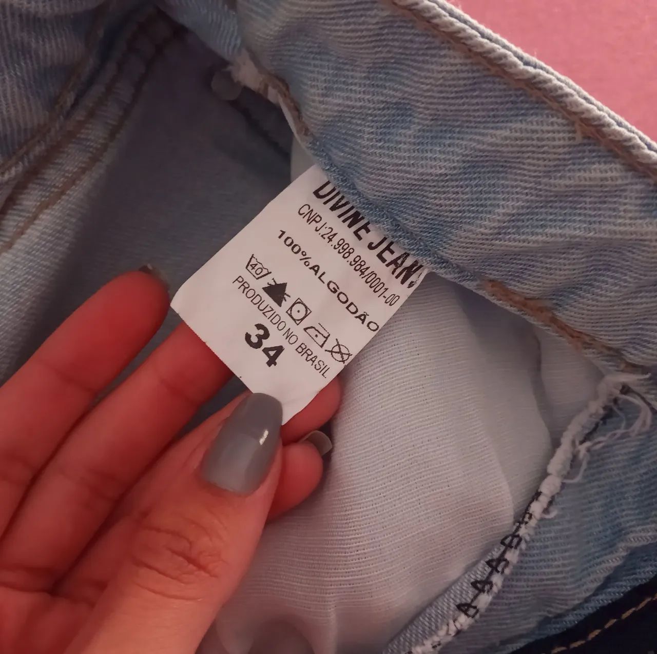 Calça jeans clara - Tam 34 - Divine Jeans - Foto 2