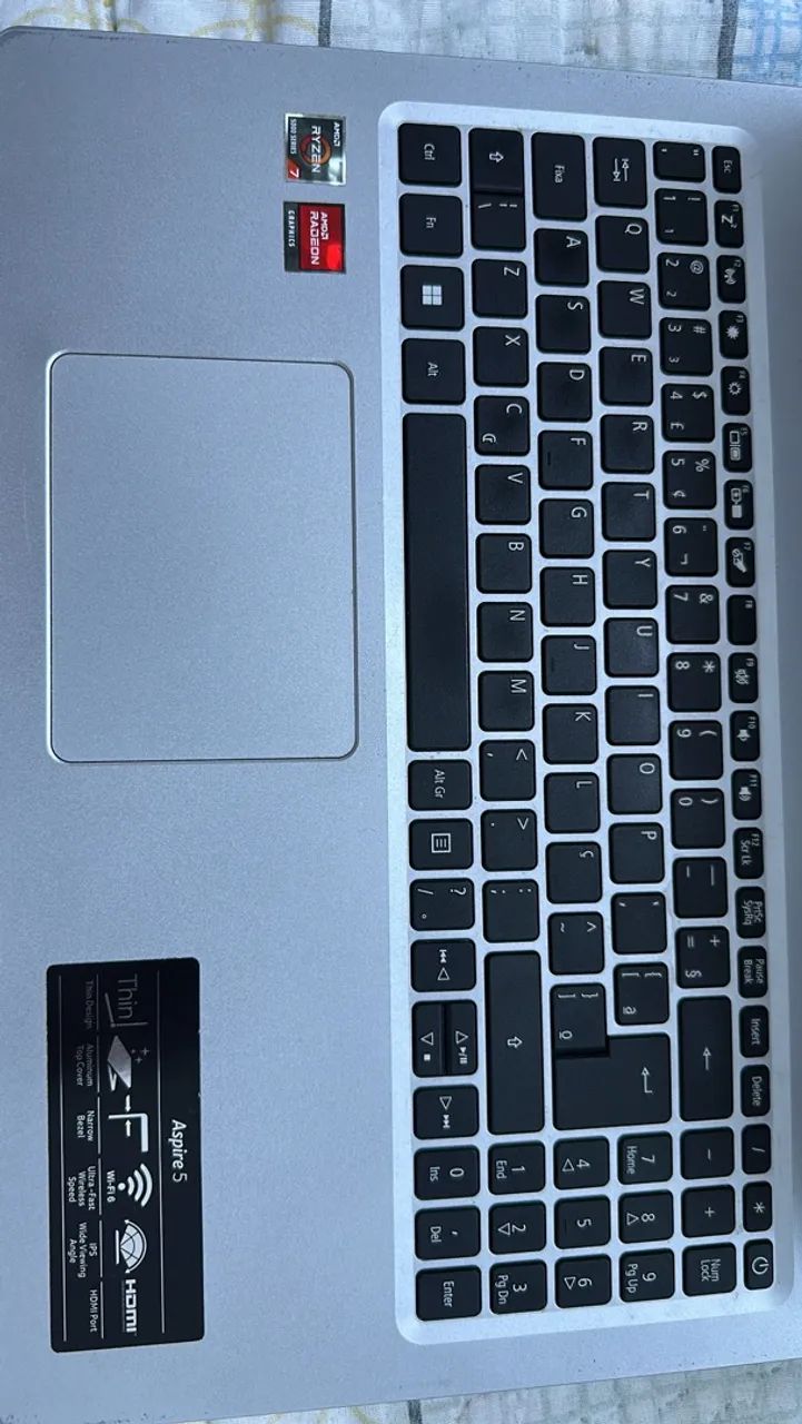 **VENDO NOTEBOOK ACER 5 12 de RAM 512 de SSD RYZEN 7!** - Foto 3