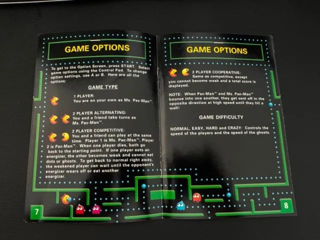 Manual Ms. Pac-Man  Super Nintendo Original Colorido - Foto 2