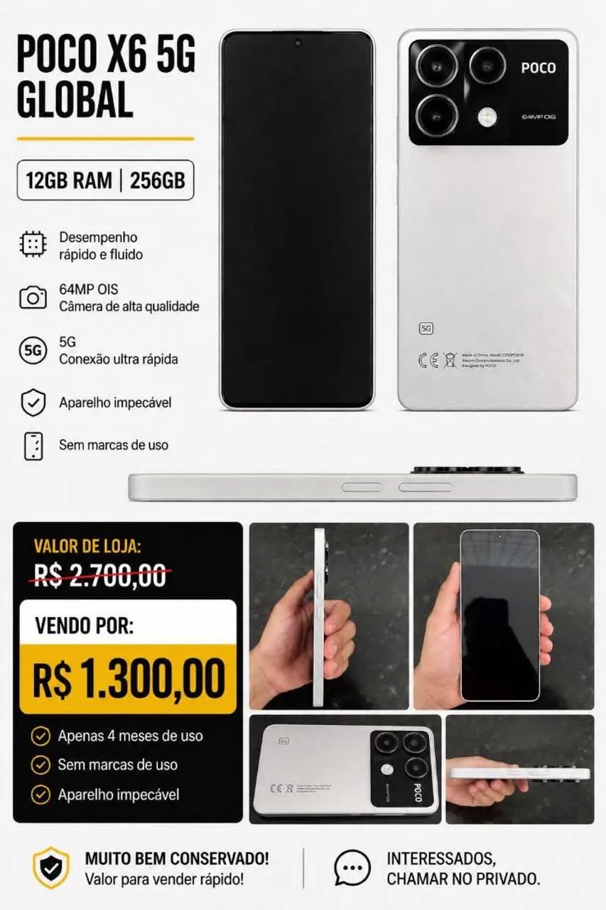 Celular poco X6 5G 