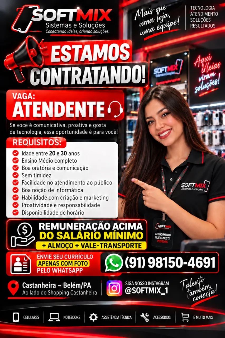 Vaga Atendente 