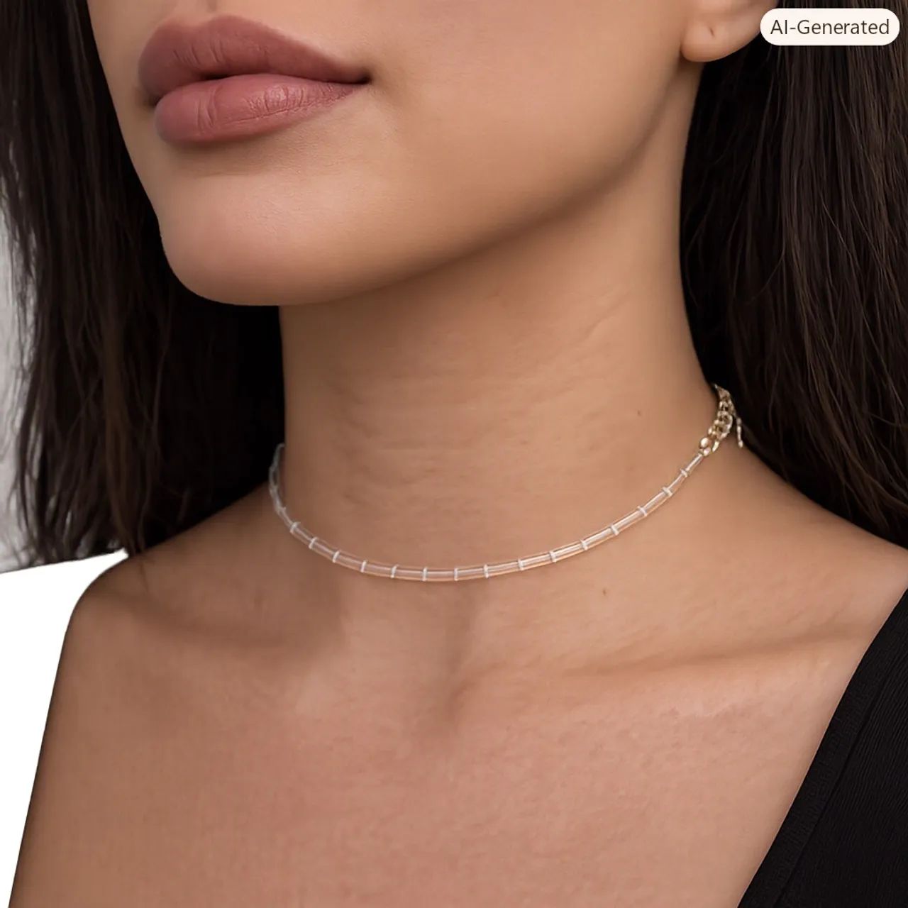 Choker transparente 
