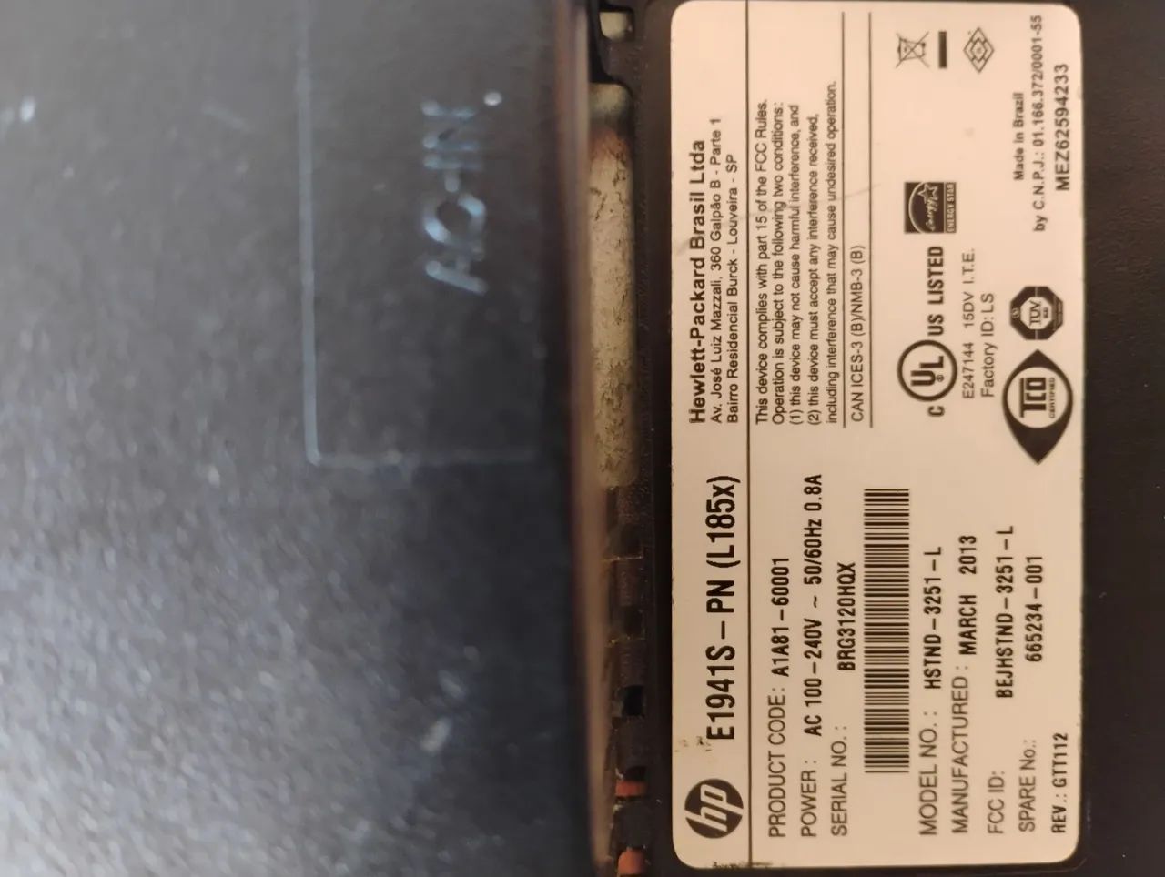 Monitor HP 18,5 polegadas  - Foto 2