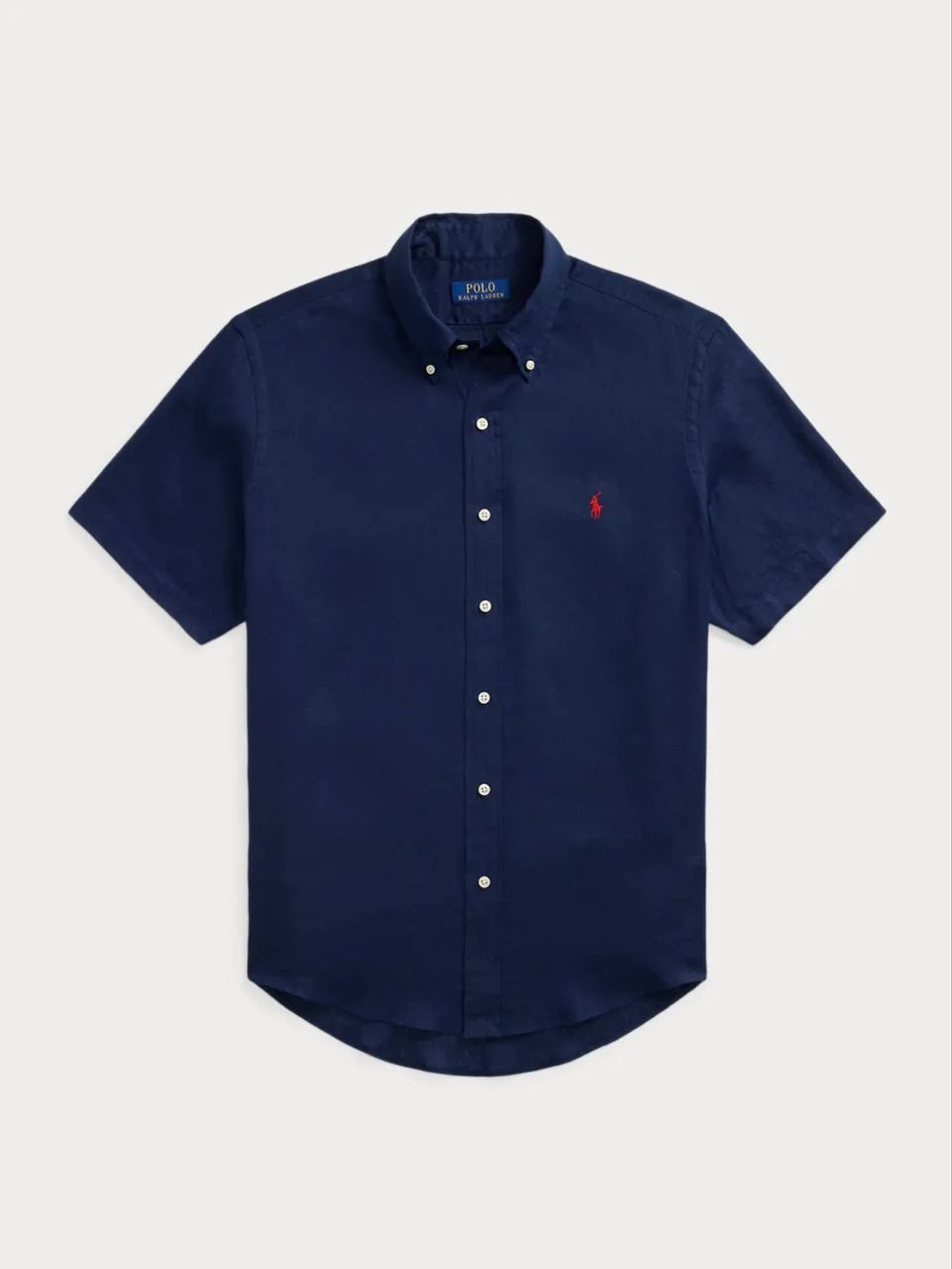 Camisa de Linho Ralph Lauren - Azul - M - Foto 3