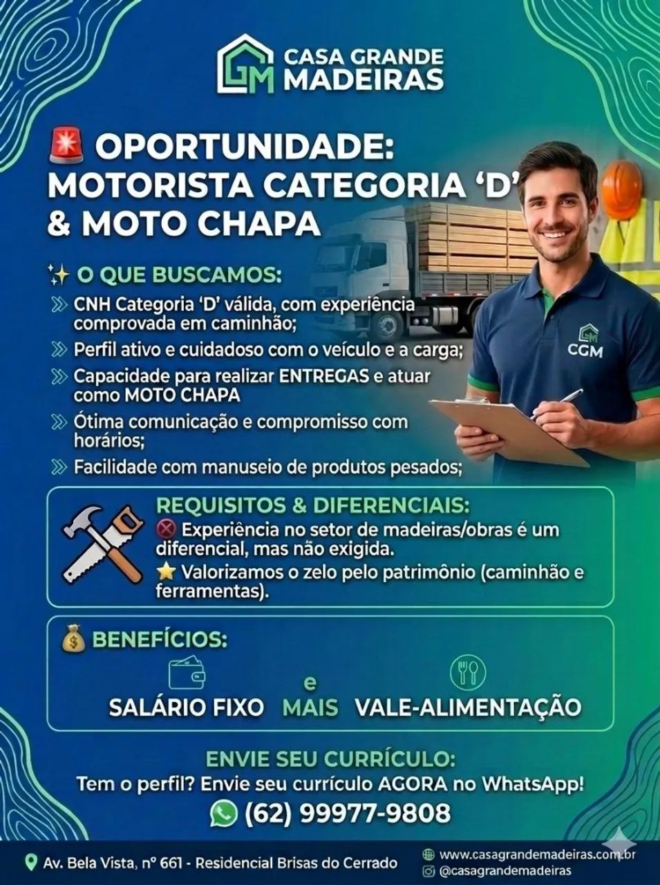 Vagas de emprego para madeireira 