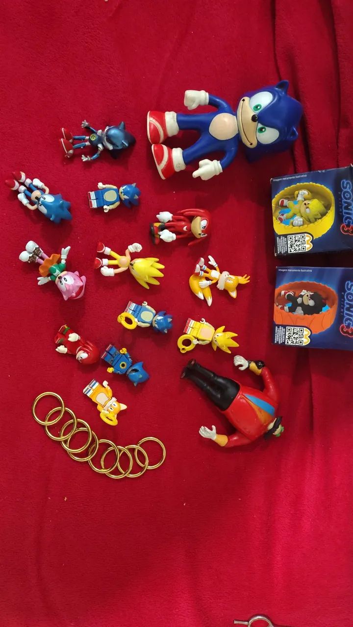 Lote bonecos Sonic 