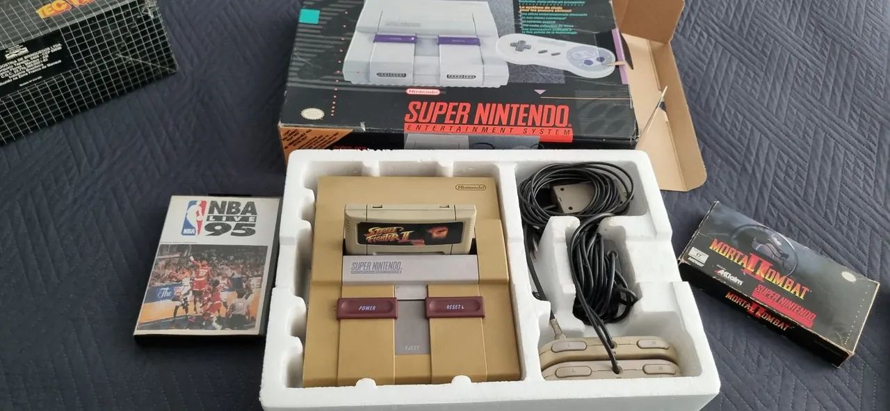 Supernintendo Original na caixa