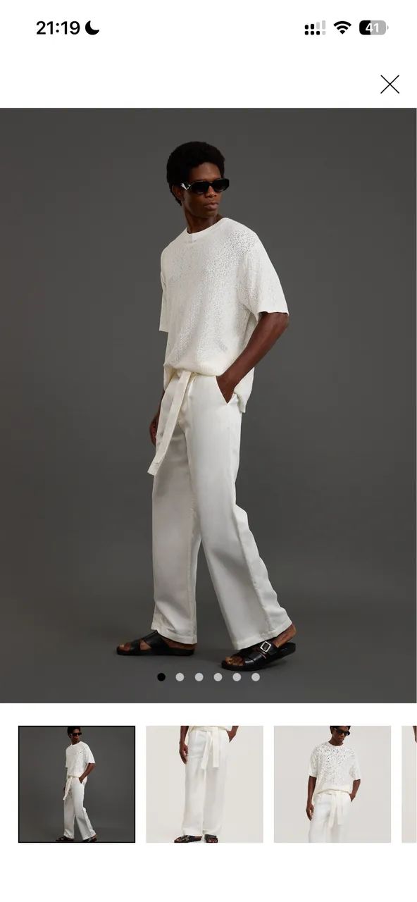 Calça Wide Leg em Liocel com cinto Alfaiatada  - Foto 2