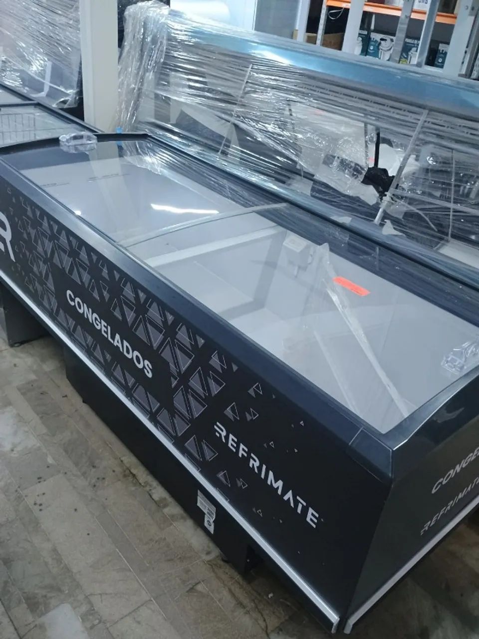 ILHA REFRIMATE VIDRO CURVO 2MT - NOVO
